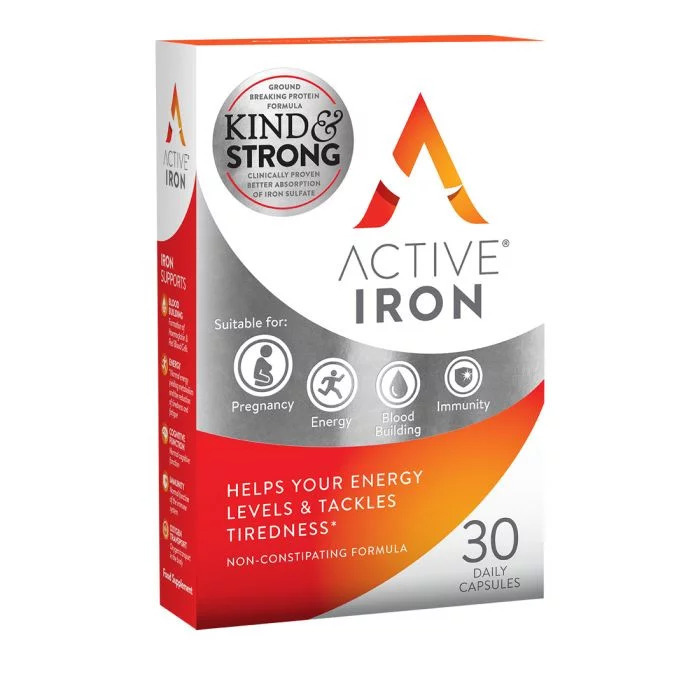 BIONAT Active Iron 25mg 30 Κάψουλες